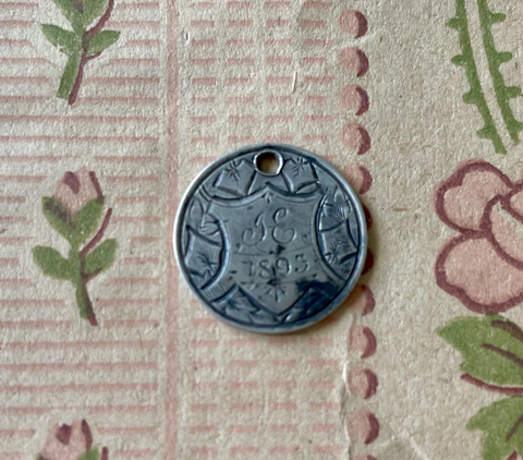 Victorian  JE Love Token Charm