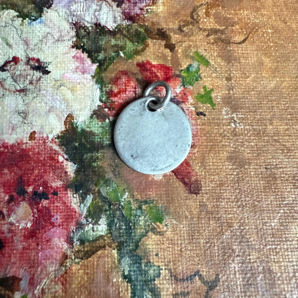 Victorian E Love Token Charm