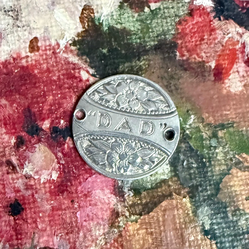 Victorian Dad Love Token Charm