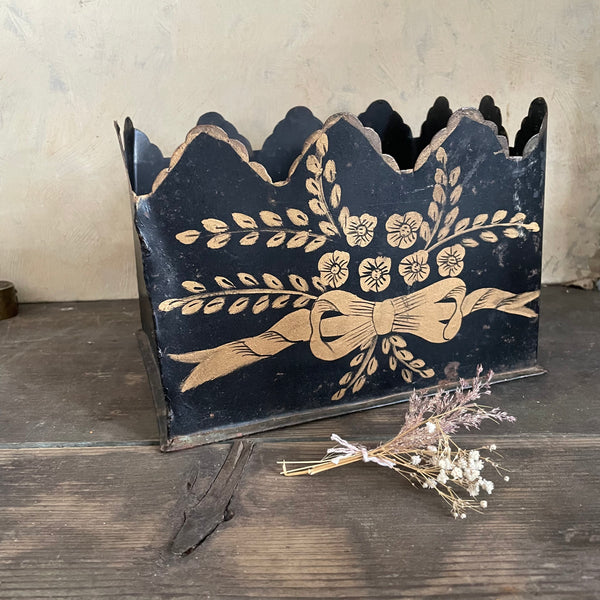 Antique French Toleware Box