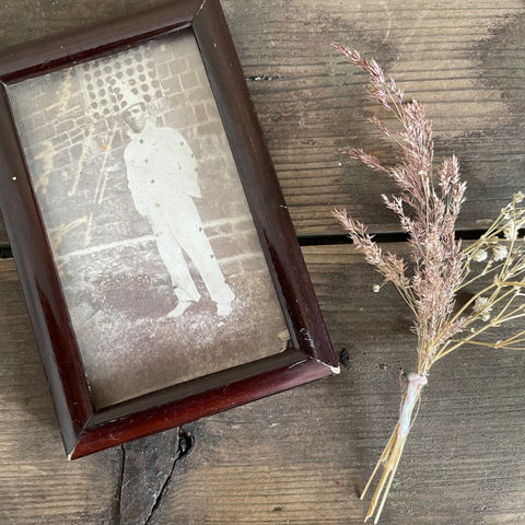 Vintage Clown Photo & Frame