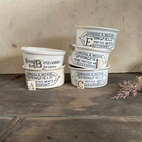 Victorian Meat Paste Pots