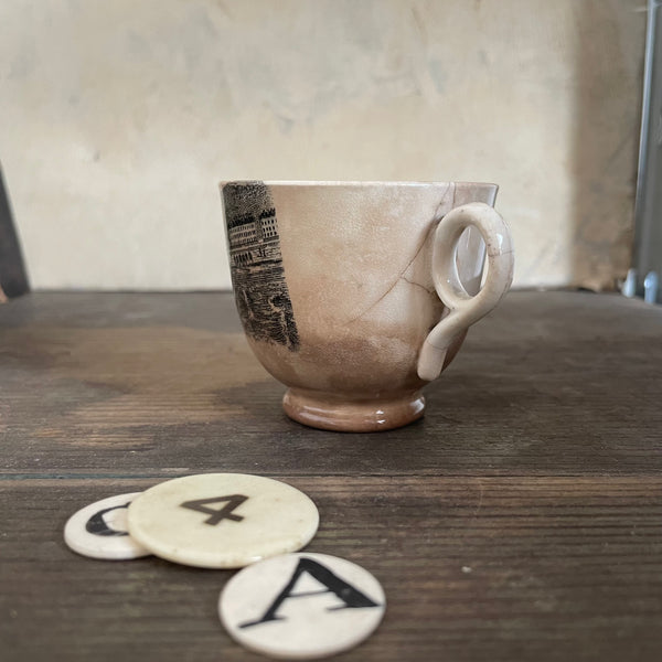 Antique Beautifully Stained Cup