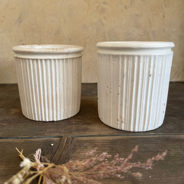 Victorian Ribbed Plain Pots