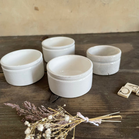 Small Victorian Paste Pots