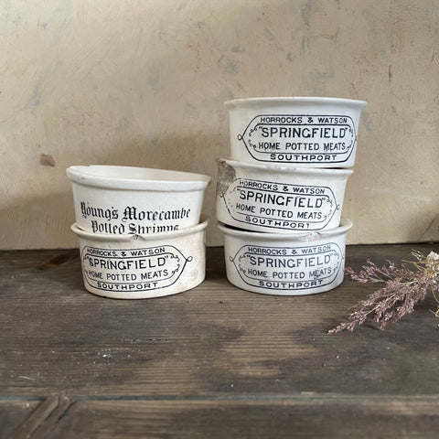 Victorian Meat Paste Pots