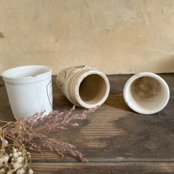 Antique Victorian Advertising Pots