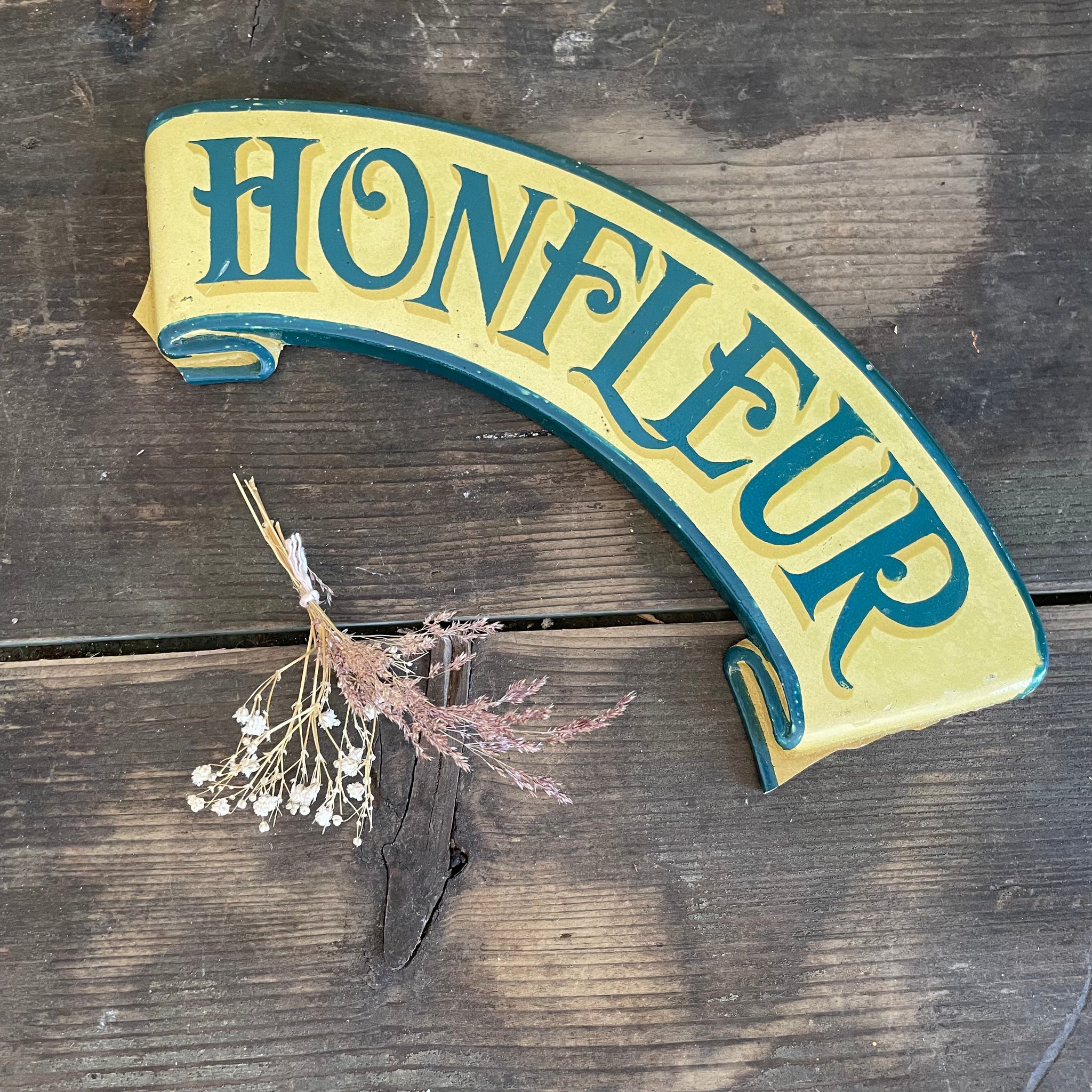 Vintage Honfleur Sign