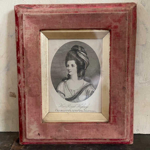 Antique Engraving Queen Charlotte