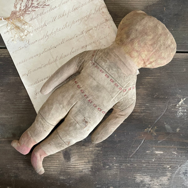 Antique Straw filled Doll