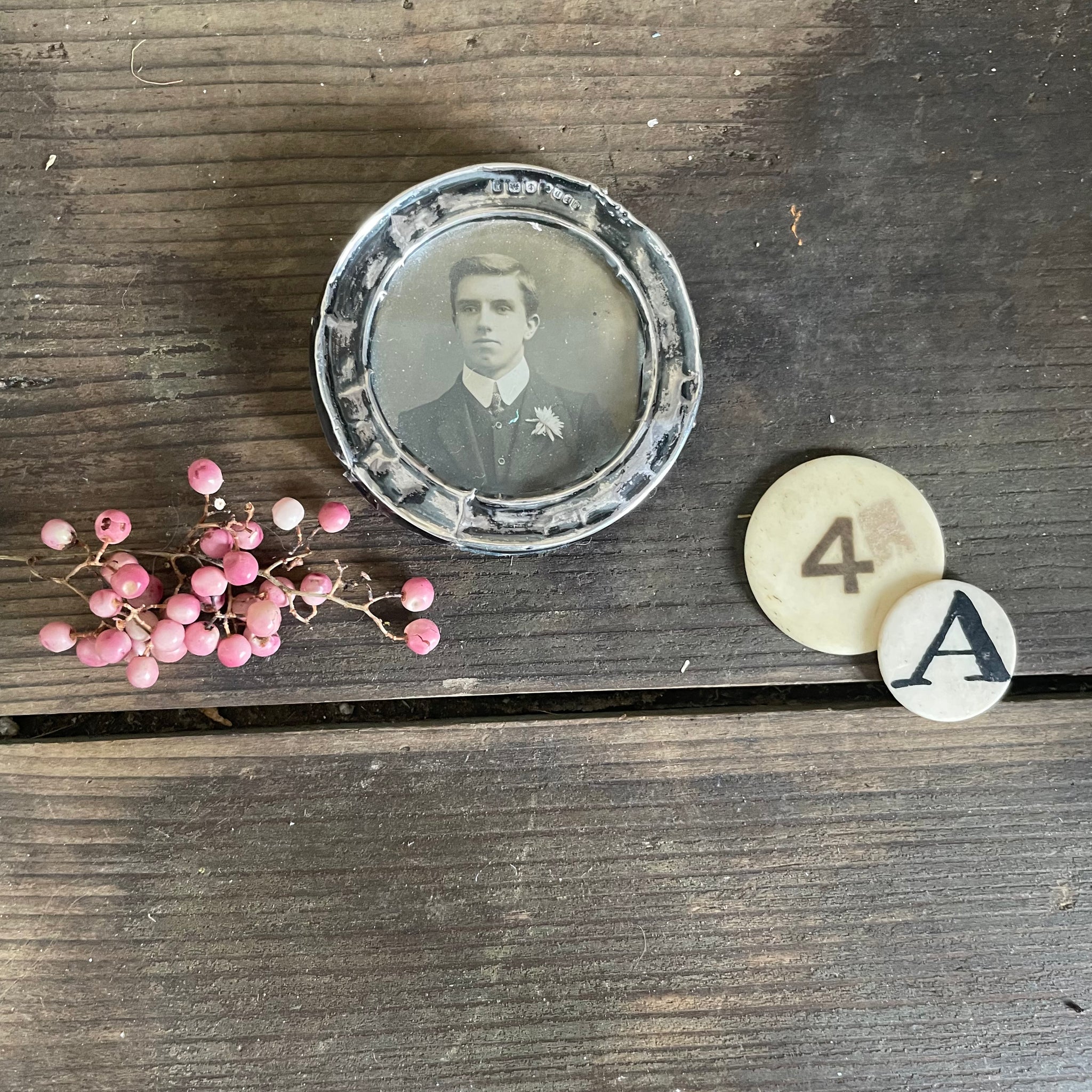 Antique Silver Miniature Frame