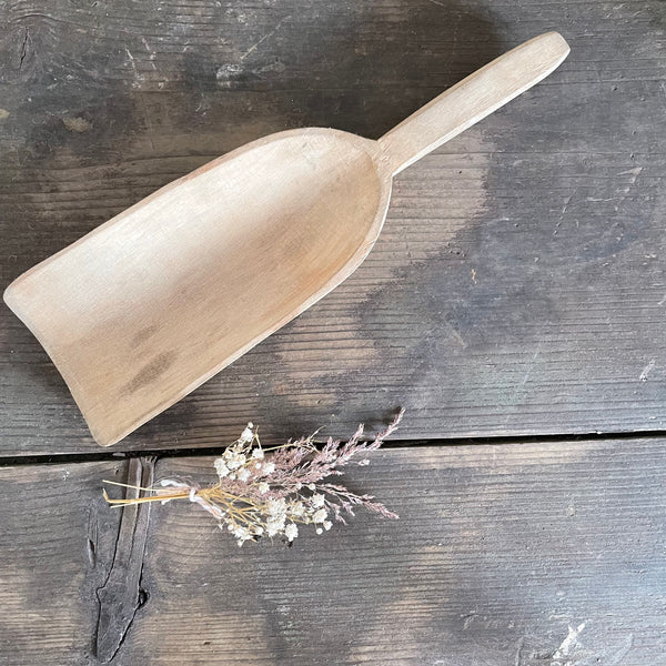 Vintage Wooden Grain Scoop