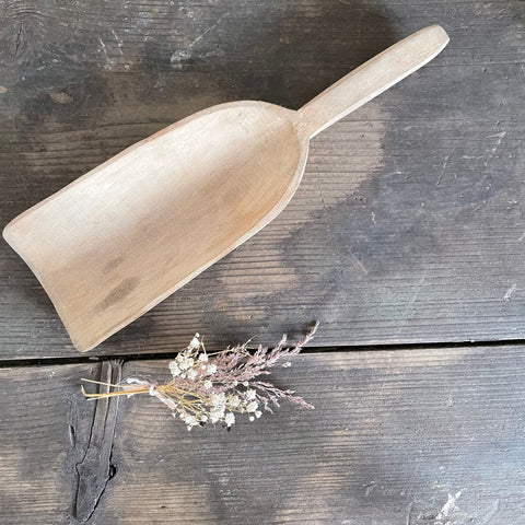 Vintage Wooden Grain Scoop