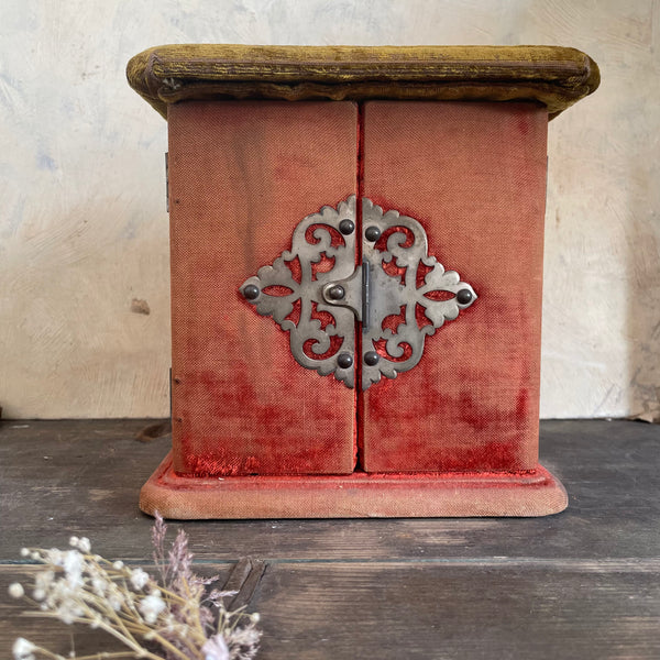 Victorian Velvet Sewing Box