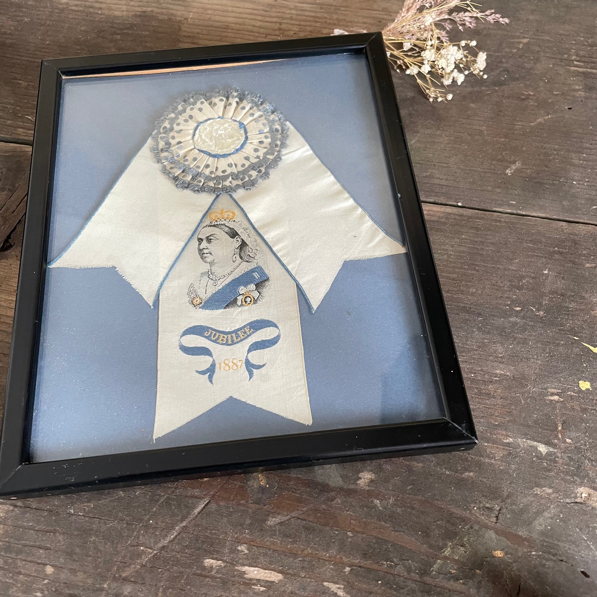 Framed Queen Victoria Jubilee Rosette