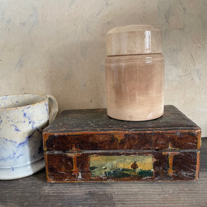Antique Stained Storage Jar