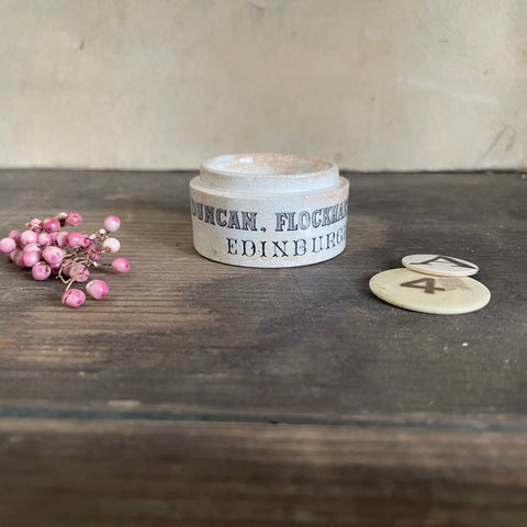 Antique Miniature Duncan Flockhart & Sons Chemist Pot