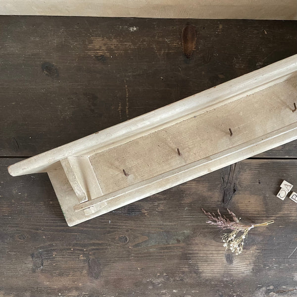 Victorian Wooden Hooks Shelf