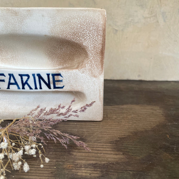 Antique Stained Crazed Farine Drawer