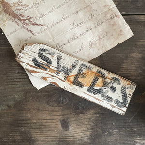 Vintage Swede Sign