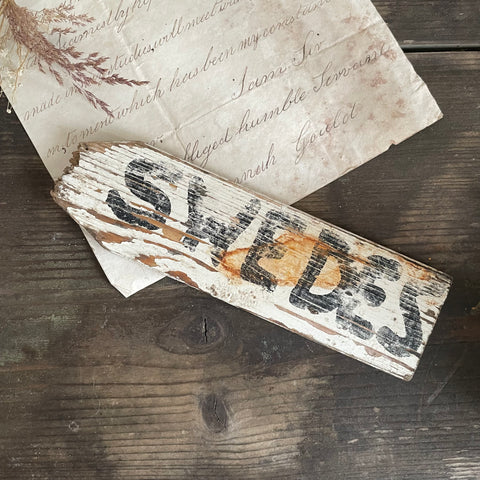 Vintage Swede Sign