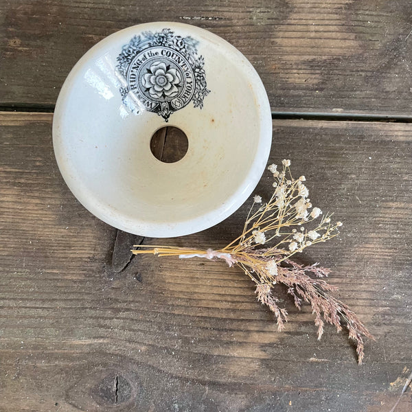 Antique Rare Ceramic Funnel
