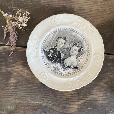 Antique Staffordshire Queen Victoria Plate