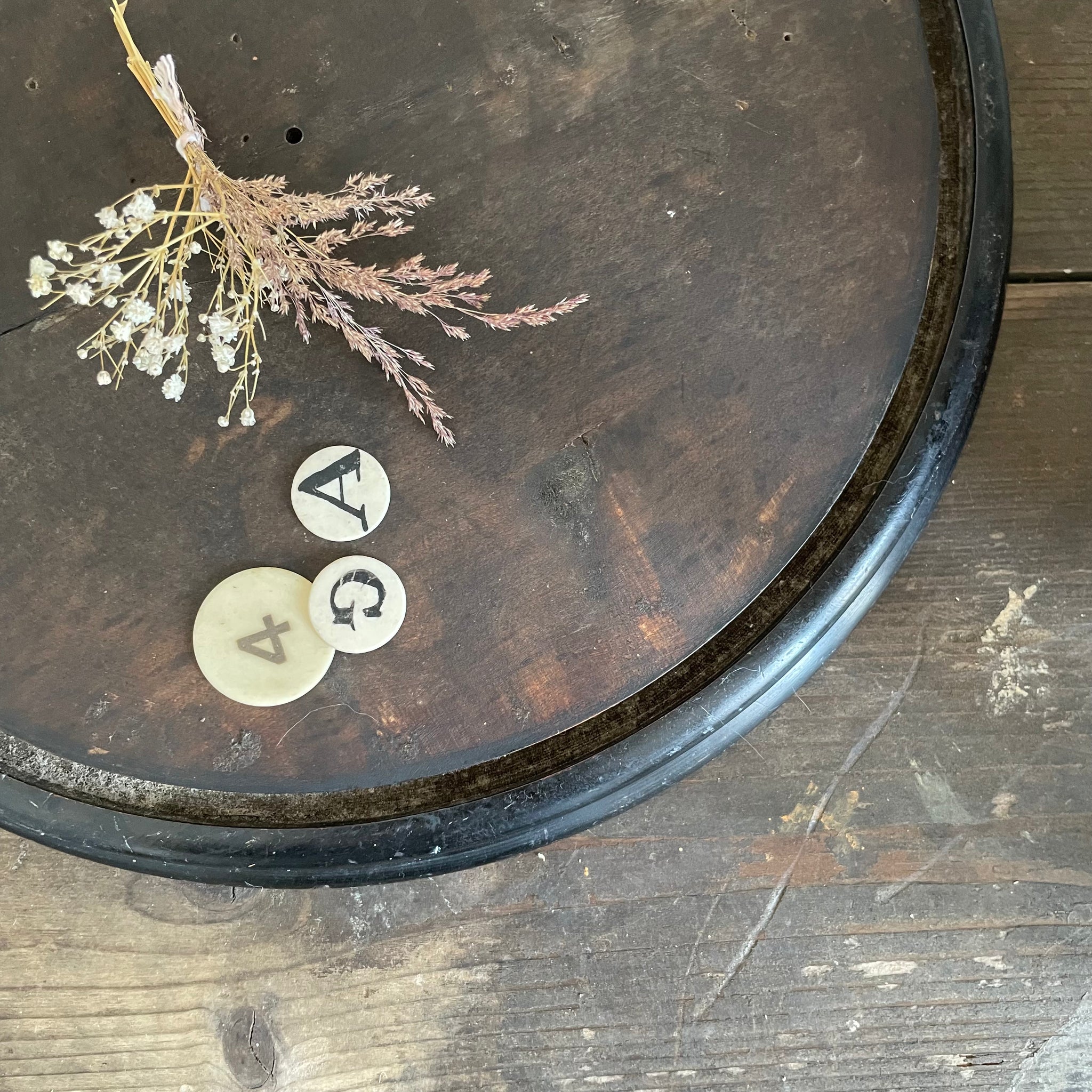 Antique Dome Wood Base
