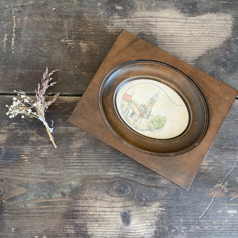 Antique Beautiful Wood Photo Frame
