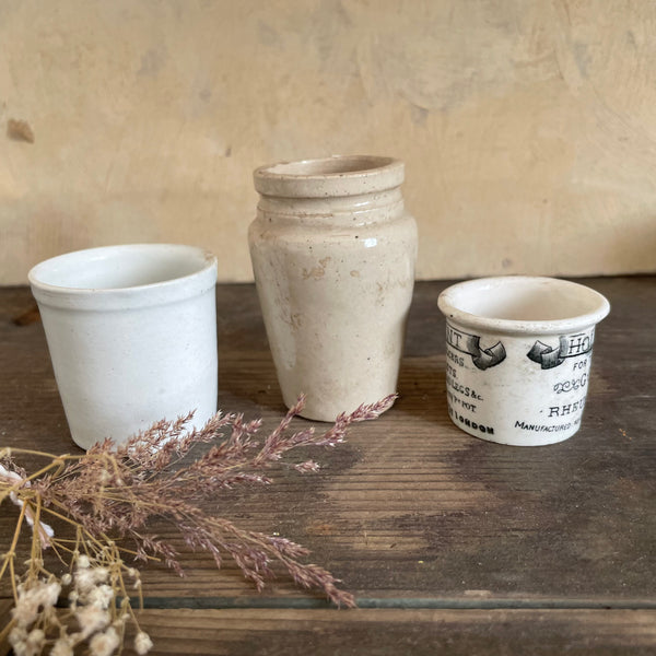 Antique Victorian Advertising Pots