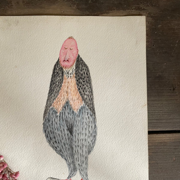 Antique Anthromorphism Painting