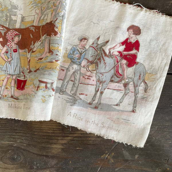 Vintage Fabric Book 'Friendly Folk'