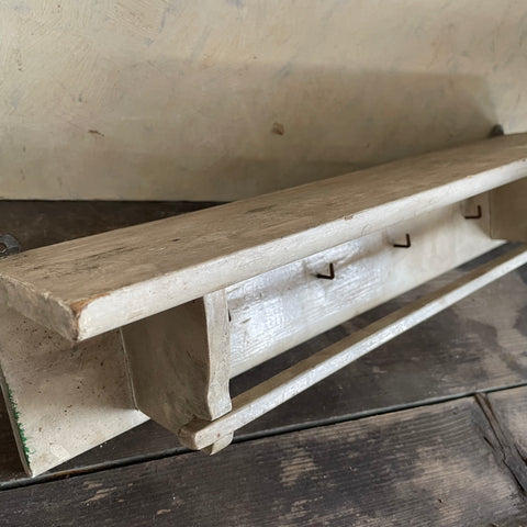 Victorian Wooden Hooks Shelf
