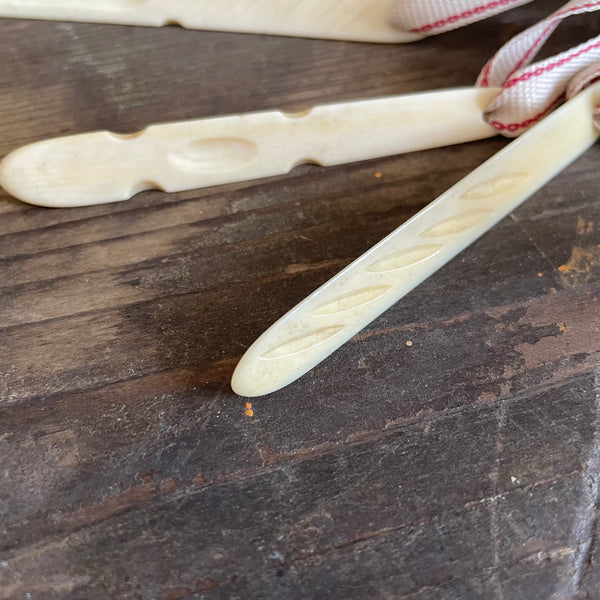 Antique Bone Teething Sticks