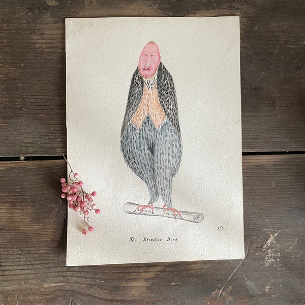 Antique Anthromorphism Painting
