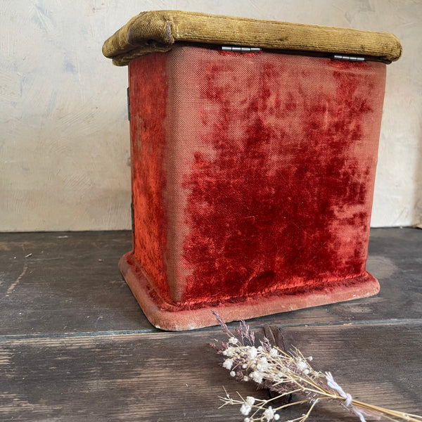 Victorian Velvet Sewing Box