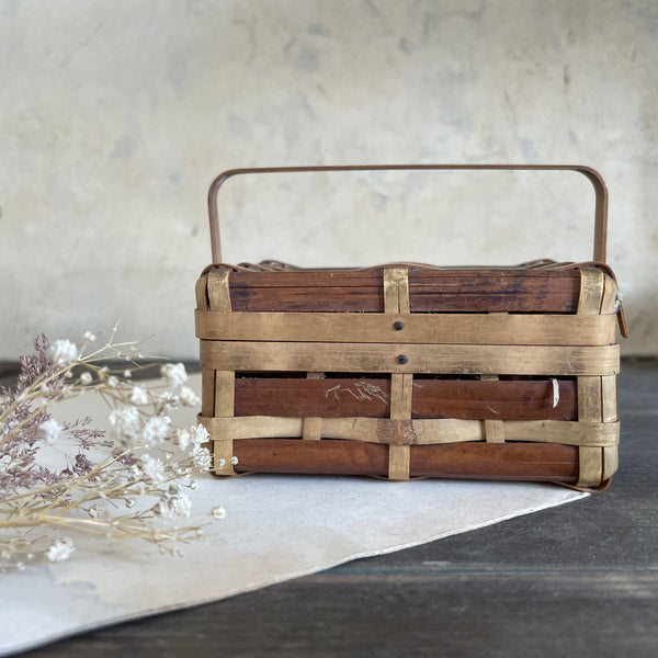 Vintage Rattan Basket