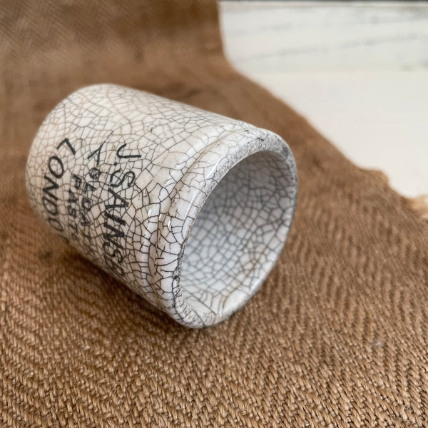 Beautifully Crazed J.Sainsbury Bloater Paste London Pot