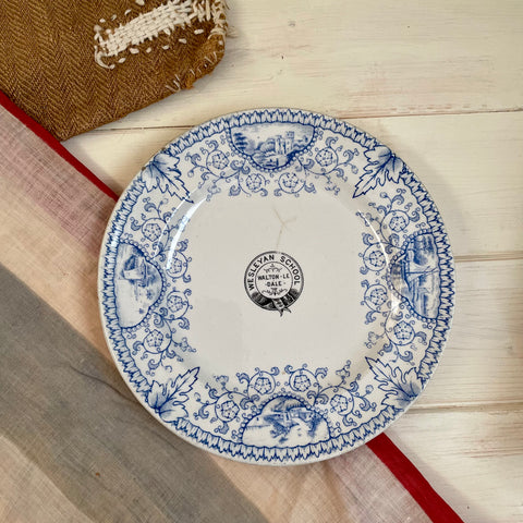Vintage Wesleyan School Plate