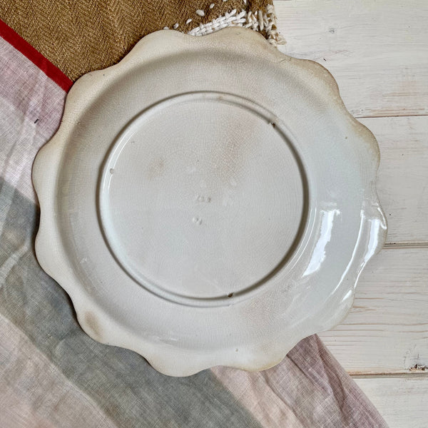 Queen Victoria Diamond Jubilee Scalloped Plate