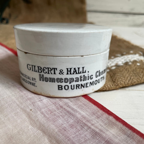 Gilbert and Hall Victorian Chemist Pot