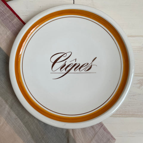 Vintage French Crepe Plate