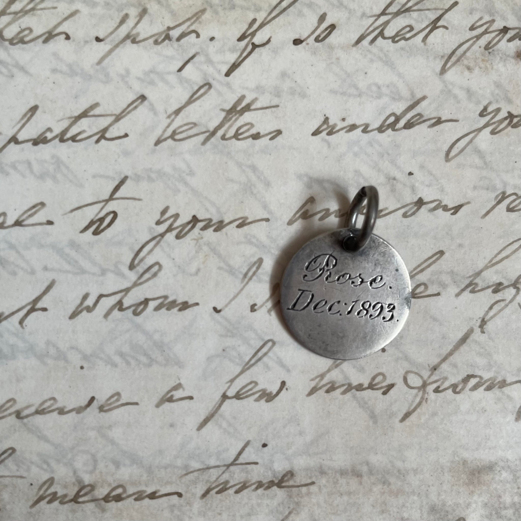 Rose Dec 1893 Love Token