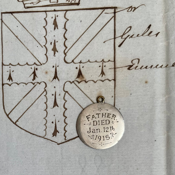 Father Died Jan 12th 1918 Love Token