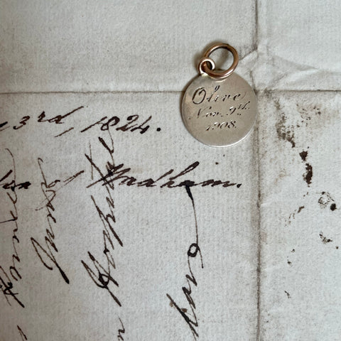 Olive Nov 9th 1908 Love Token
