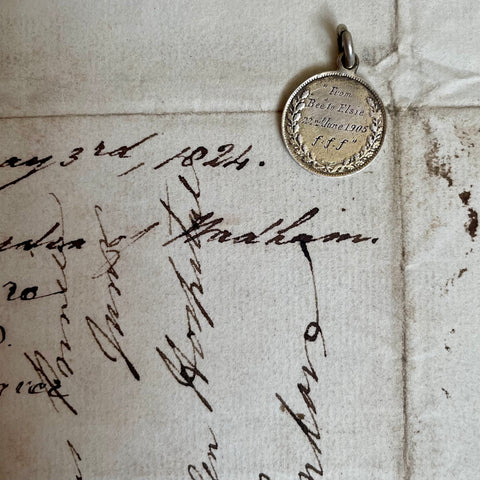 From Bee to Elsie 22nd June 1905 f:f.f Love Token