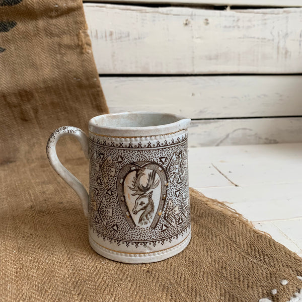 Vintage Deer Transfer Jug