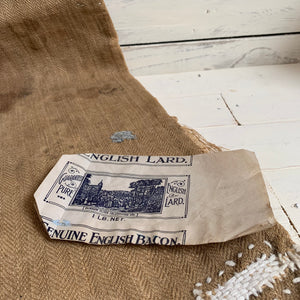 Unusual English Lard Packaging