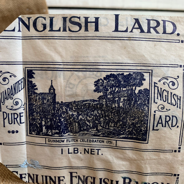 Unusual English Lard Packaging