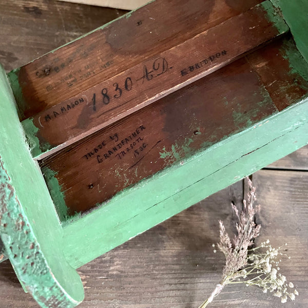 1830 Victorian Handmade Doll Crib